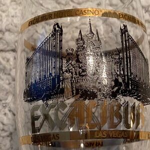 Excalibur champagne glass from Las Vegas hotel casino resort